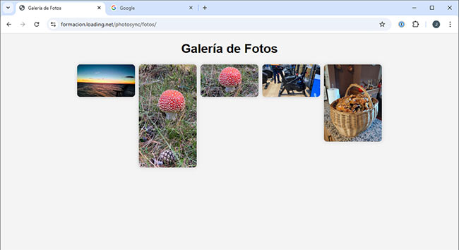 imagenes galeria web photosync