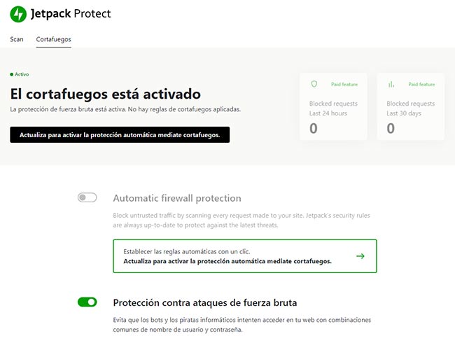 jetpack protect cortajuegos