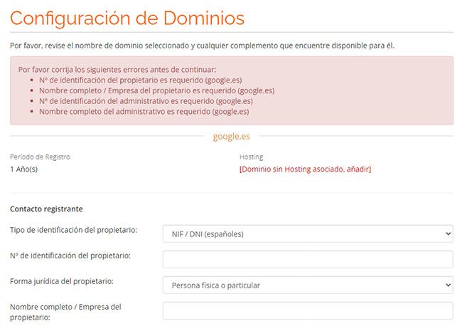  transferir dominio datos registrante 
