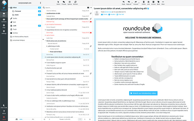 webmail desde roundcube